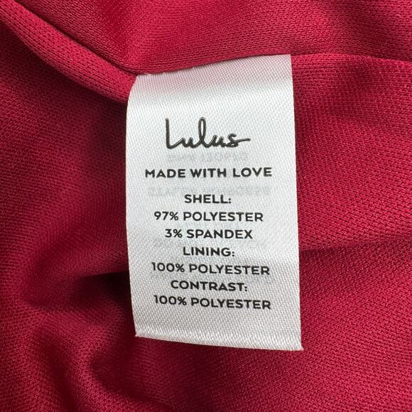 Lulus Wine Red Sequin Wide Leg Jumpsuit Size M Crisscross Open Back Sleeveless - Picture 16 of 16